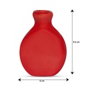 Edysian Red, Reed Diffuser Fragrance with 1 Unit of Ceramic Pot, with 4 Natural Reeds Sticks of 7",3 Spiral Reed Sticks and 1 Flower Stick for Home Decor Products, Risk