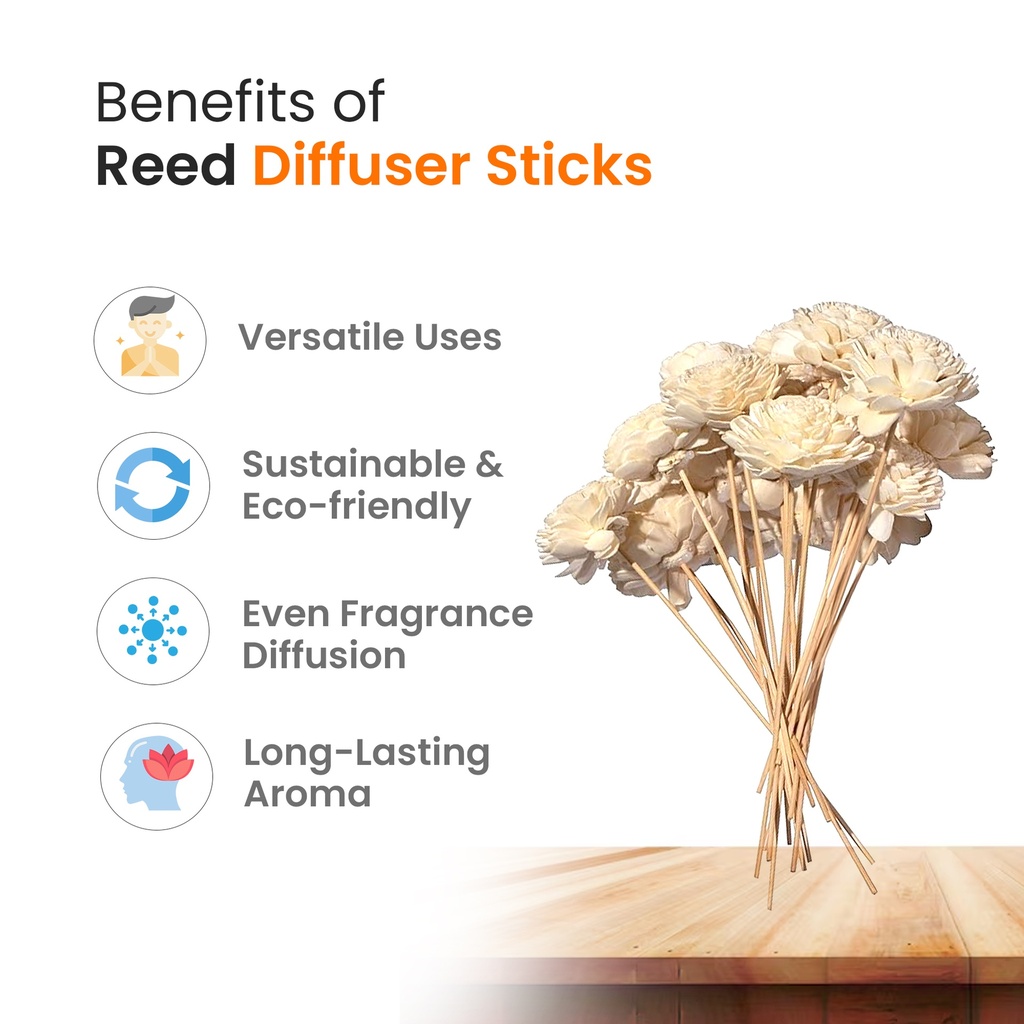 Flower Reed Diffuser Sticks (10 pcs)