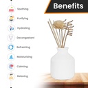 White Ceramic Reed Diffuser Set -  Round