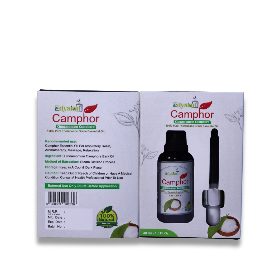 Camphor Pure & Natural Essential Oil By Edysian
