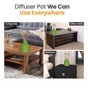 Green Ceramic Reed Diffuser Set -  Round