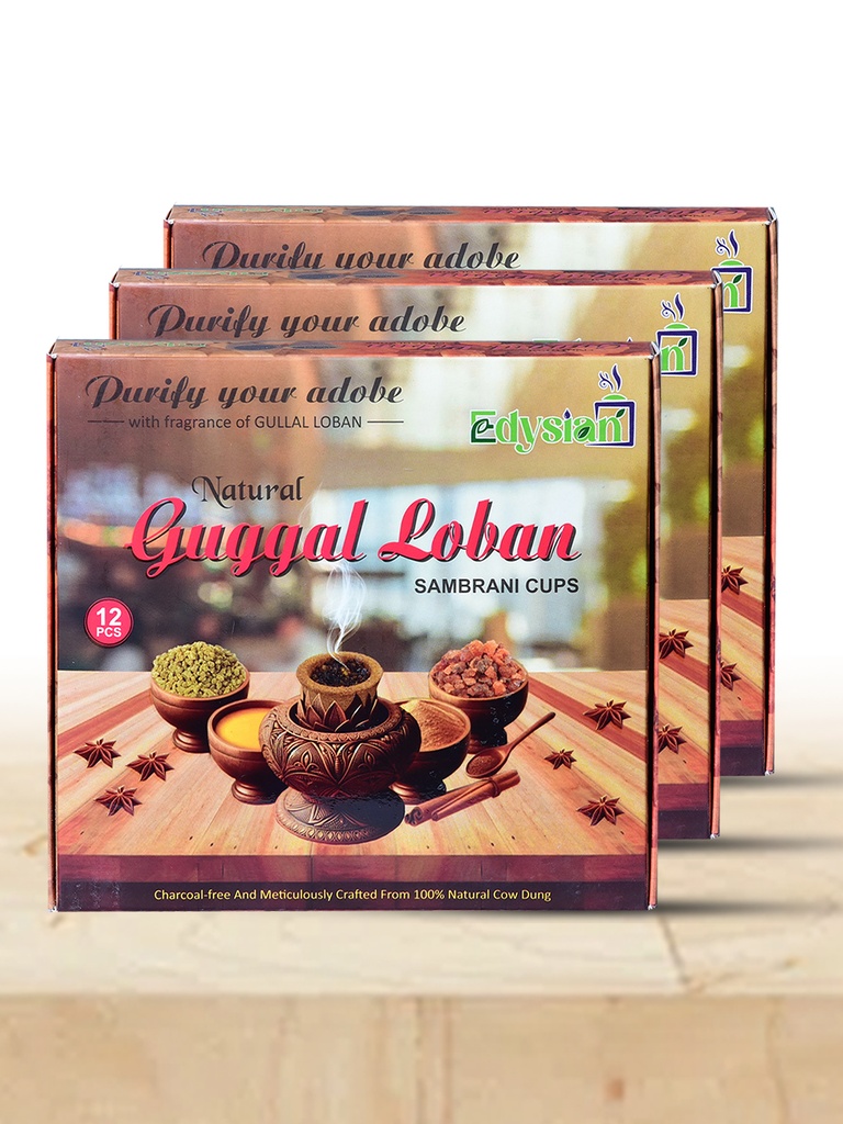 Natural Guggal Sambrani Dhoop Cups