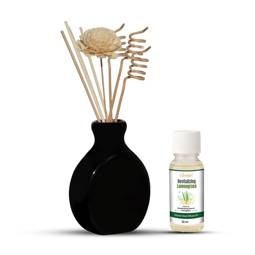 Black Ceramic Reed Diffuser Set -  Split