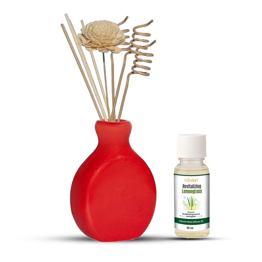 Reddish Ceramic Reed Diffuser Set -  Split